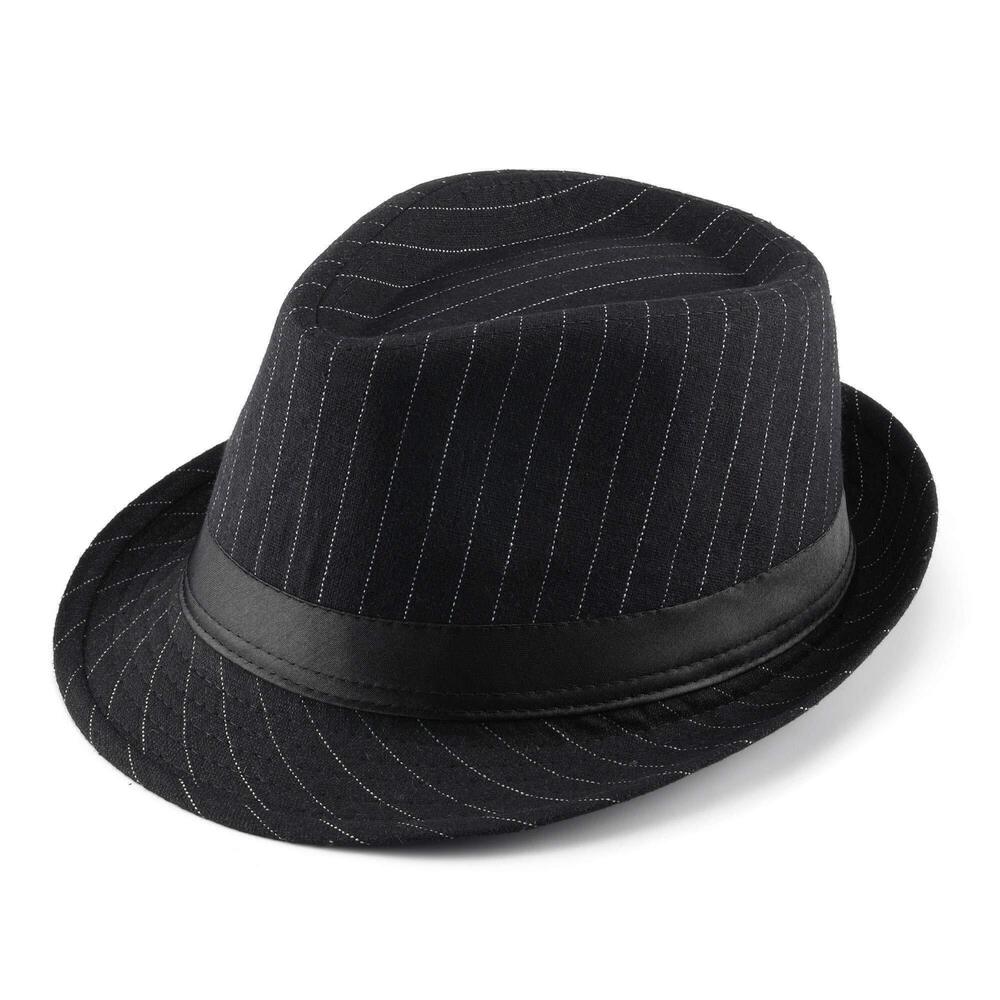 3645 Fedora Unisex 's Classic Manhattan Structured Gangster Trilby Fedora